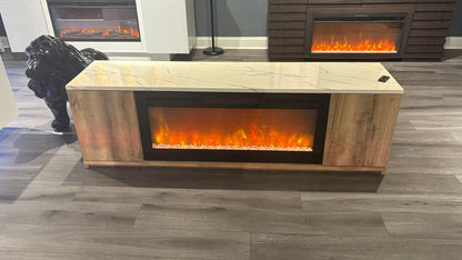 Maya - 71" Entertainment Unit With Speaker - Natural