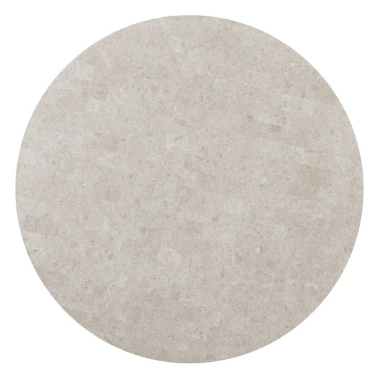 Rufina - Round Dining Table With Marble Top - Natural Marble Top & Walnut