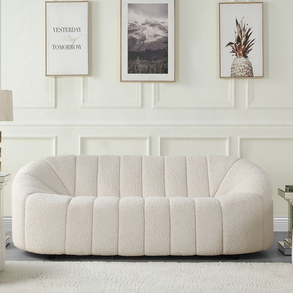 Osmash - Sofa - White Teddy Sherpa