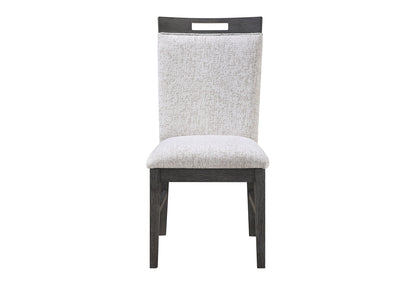 D4238 - 9 Piece Dining Room Set (Dining Table And 8 Dining Chairs) - Clear / Dark Brown / Light Gray