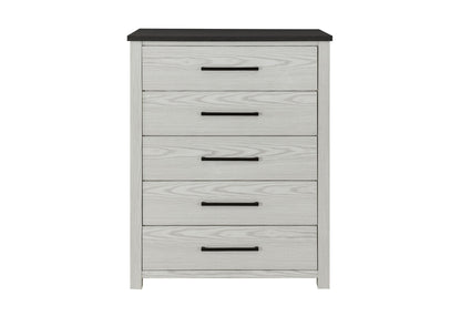 Ava - 5 Piece Full Bedroom Set - Beige